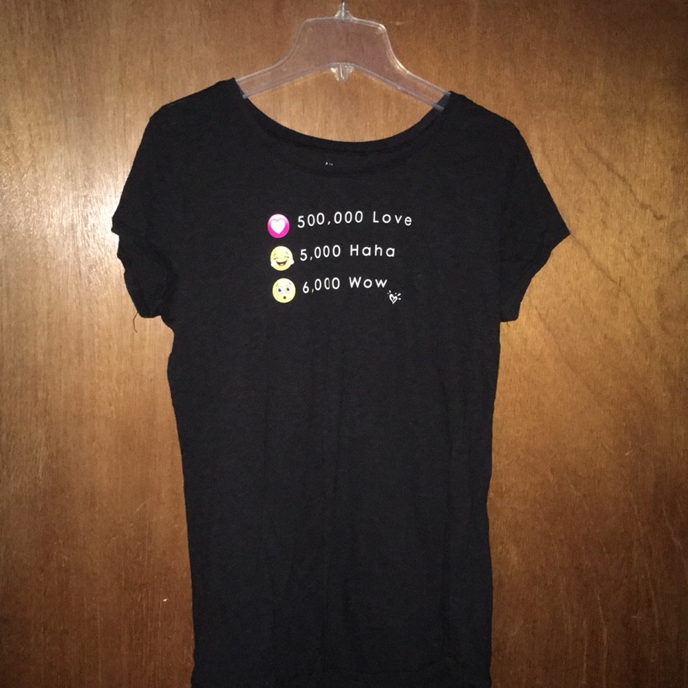 Justice LOVE HAHA WOW shirt